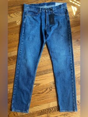 rag & bone Slim Straight Blue Denim Jeans